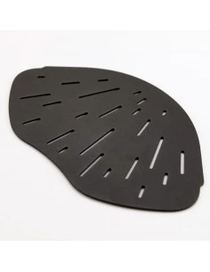 Tablette d'angle de douche forme organique 25,7 x 15,4 cm Lagoon Inox noir poudré MAT INTER - 1