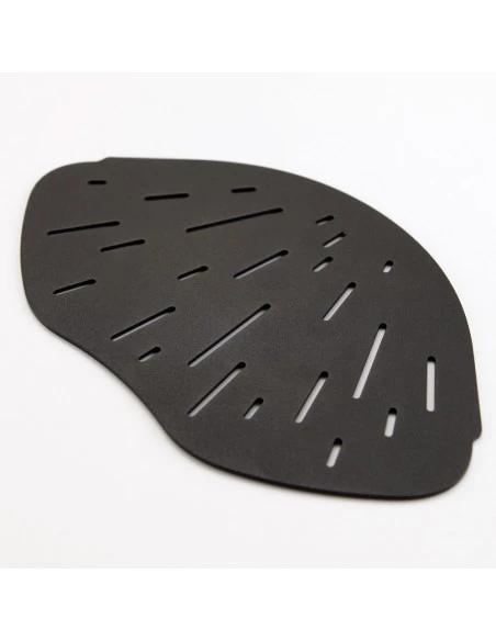 Tablette d'angle de douche forme organique 25,7 x 15,4 cm Lagoon Inox noir poudré MAT INTER - 1