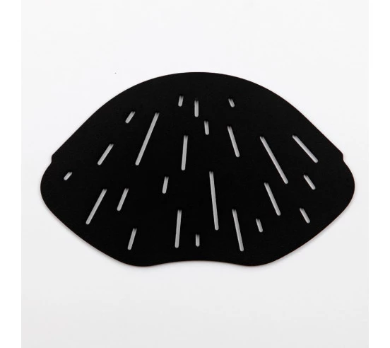 Tablette d'angle de douche forme organique 25,7 x 15,4 cm Lagoon Inox noir poudré MAT INTER - 3