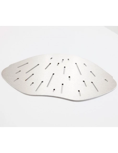 Tablette d'angle de douche forme organique 25,7 x 15,4 cm Lagoon Inox brossé MAT INTER - 3