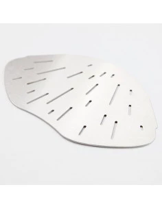 Tablette d'angle de douche forme organique 25,7 x 15,4 cm Lagoon Inox brossé MAT INTER - 1