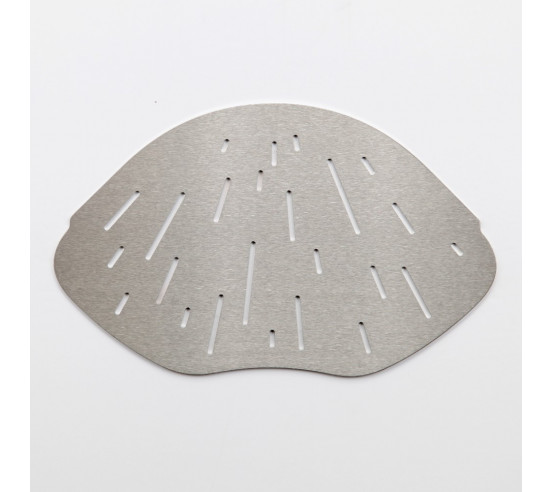 Tablette d'angle de douche forme organique 25,7 x 15,4 cm Lagoon Inox brossé MAT INTER - 4