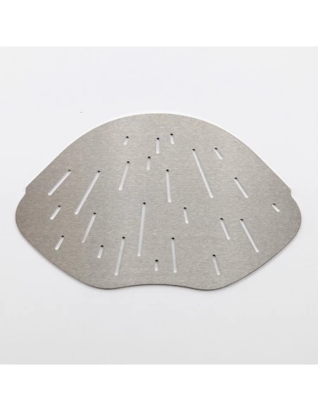 Tablette d'angle de douche forme organique 25,7 x 15,4 cm Lagoon Inox brossé MAT INTER - 4