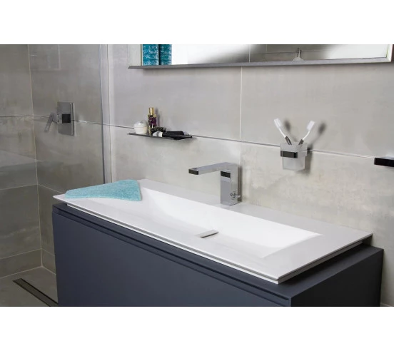 Fix Mi Porte gobelet verre et inox à clipser METROPOLITAN MAT INTER - 2