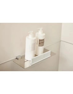 Fix Mi Tablette murale à clipser L.30 cm + raclette inox METROPOLITAN MAT INTER - 1