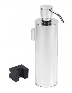 Fix Mi Distributeur de savon liquide inox/laiton chrome/noir série COSMOPOLITAN - 1