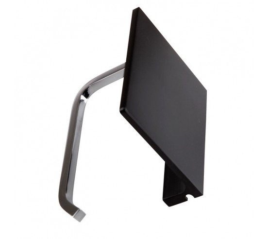 Fix Mi Porte rouleau papier toilette mural avec tablette à clipser inox et noir COSMOPOLITAN MAT INTER - 4