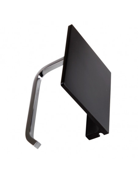 Fix Mi Porte rouleau papier toilette mural avec tablette à clipser inox et noir COSMOPOLITAN MAT INTER - 4