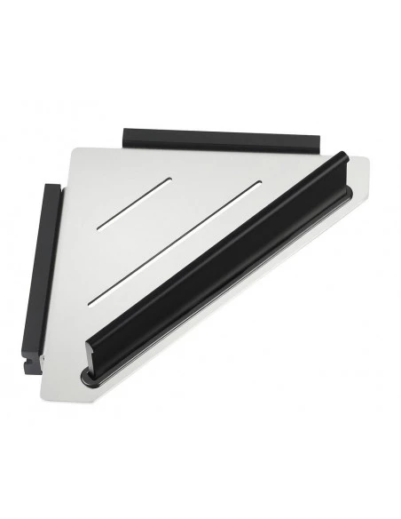 Fix Mi Tablette d'angle murale à clipser avec raclette inox et noir COSMOPOLITAN MAT INTER - 1