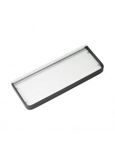 Fix Mi Tablette murale à clipser L.35 cm chrome et noir COSMOPOLITAN MAT INTER - 1