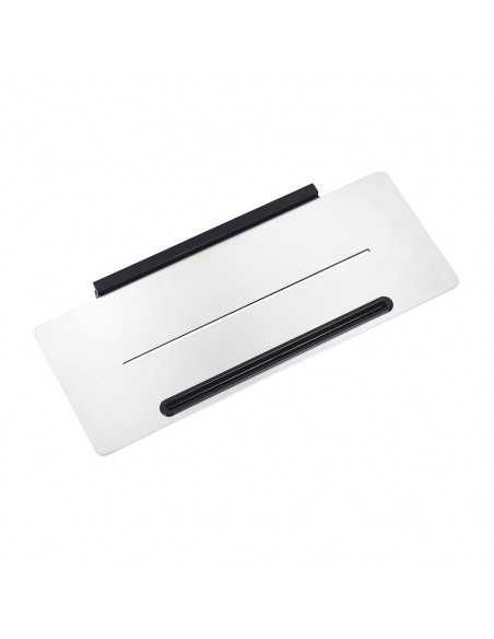 Fix Mi Tablette murale à clipser L.32 cm + raclette chrome et noir COSMOPOLITAN MAT INTER - 3