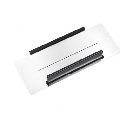 Fix Mi Tablette murale à clipser L.32 cm + raclette chrome et noir COSMOPOLITAN MAT INTER - 1