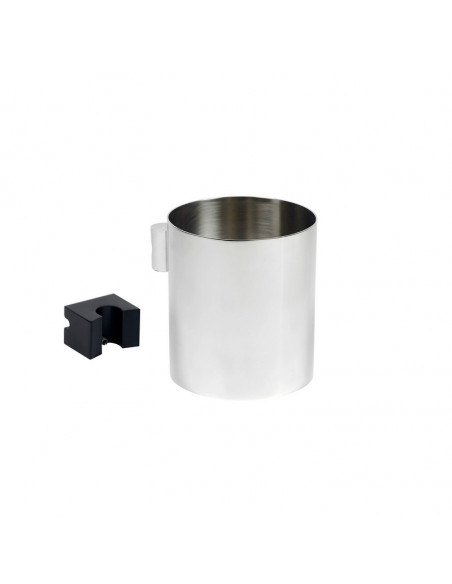 Fix Mi Porte gobelet mural à clipser noir et inox COSMOPOLITAN MAT INTER - 2