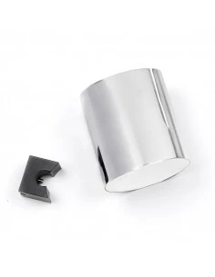 Fix Mi Porte gobelet mural à clipser noir et inox COSMOPOLITAN MAT INTER - 1