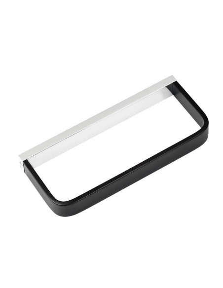 Fix Mi Porte serviettes mural à clipser L.20 cm chrome et noir  COSMOPOLITAN MAT INTER - 2