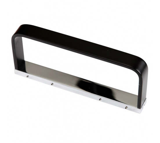 Fix Mi Porte serviettes mural à clipser L.20 cm chrome et noir  COSMOPOLITAN MAT INTER - 3