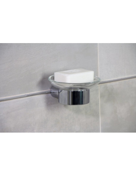 Fix Mi Porte savon mural à clipser inox et verre BILBAO MAT INTER - 2