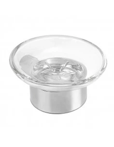 Fix Mi Porte savon mural à clipser inox et verre BILBAO MAT INTER - 1