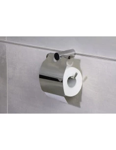 Fix Mi Porte rouleau papier toilette mural à clipser inox BILBAO MAT INTER - 1 2