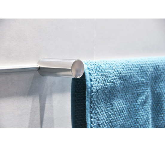 Fix Mi Porte serviettes mural à clipser inox L.60 cm BILBAO MAT INTER - 4