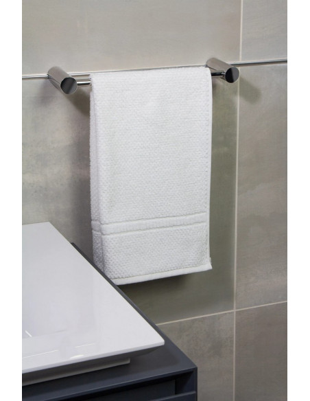 Fix Mi Porte serviettes mural à clipser inox L.30 cm BILBAO MAT INTER - 3