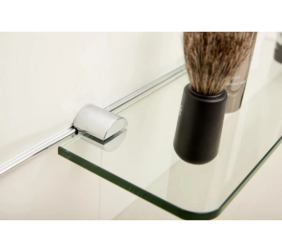 Fix Mi Tablette murale à clipser chrome et verre BILBAO MAT INTER - 1