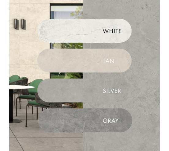 Carrelage Série DEVON Coloris Gray 90x90 cm 1.62 m²/Boite TAU CERAMICA - 2