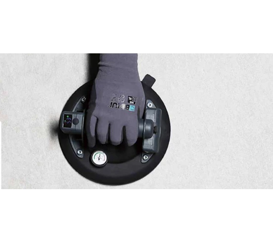 Ventouse à main électrique avec manomètre + batterie 4000 Ah 210mm BIHUI By PAVILIFT - 1