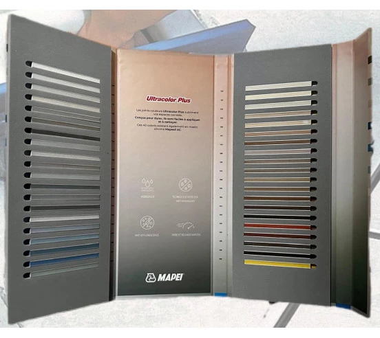 Nuancier de la gamme ULTRACOLOR PLUS ( 40 coloris en sticks positionnables) MAPEI - 1