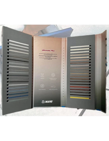 Nuancier de la gamme ULTRACOLOR PLUS ( 40 coloris en sticks positionnables) MAPEI - 1