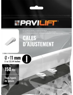 150 Cales d'ajustement de carreleur biseautées / 1 à 11 mm PAVILIFT - 1 2