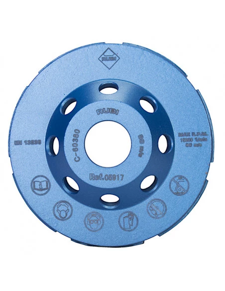 Meule à Ebarber Beton double couronne RUBI - 2