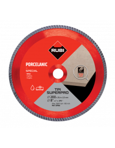 Disque diamant grès cérame TURBO Spécial Onglet - TPI SUPERPRO RUBI - 1
