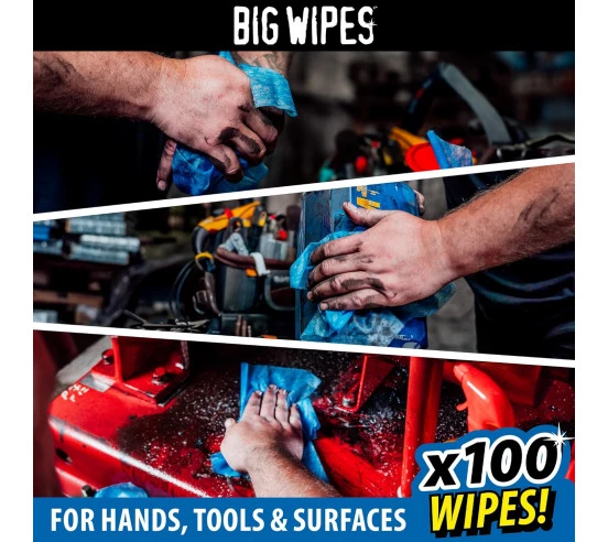 Tube de 100 lingettes HEAVY-DUTY BIG WIPES - 4