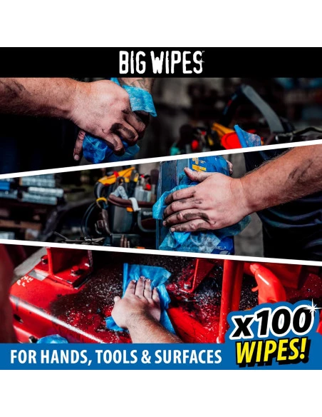 Tube de 100 lingettes HEAVY-DUTY BIG WIPES - 4