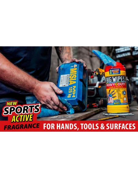 Tube de 100 lingettes HEAVY-DUTY BIG WIPES - 5
