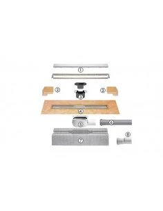 Kit complets pour douche a l'italienne sortie horizontale 40 ou 50 KERDI-LINE-A - 1 2