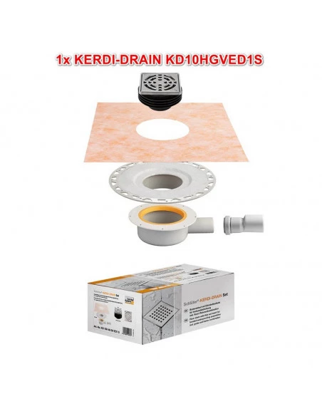 Kit d’étanchéité pour douches à l’italienne avec évacuation de sol KERDI-SHOWER-SKB SCHLUTER - 12