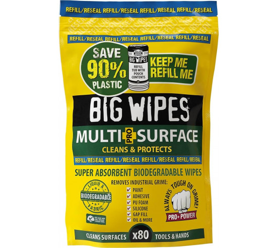 recharge de 80 lingettes MULTI-SURFACE (Formule 2024) BIG WIPES - 1