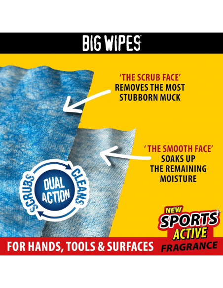 Tube de 100 lingettes HEAVY-DUTY BIG WIPES - 3