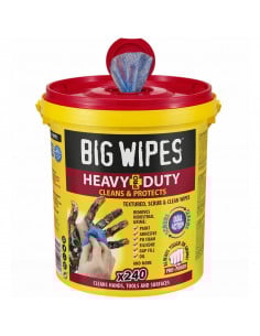 Seau de 240 lingettes HEAVY-DUTY (Formule 2024) BIG WIPES - 1