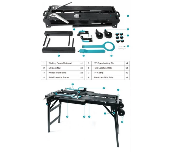 Etabli de carreleur Multi-fonction BIHUI By PAVILIFT - 9