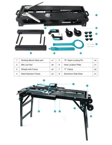 Etabli de carreleur Multi-fonction BIHUI By PAVILIFT - 9