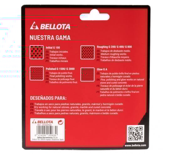 Disque de polissage diamanté flexible Ø100 mm BELLOTA - 4