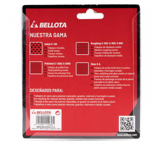 Support pour disque de polissage diamanté flexible Ø100 mm BELLOTA - 4