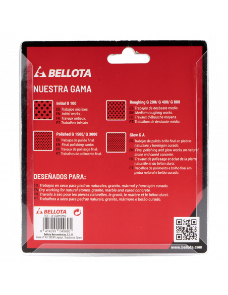 Support pour disque de polissage diamanté flexible Ø100 mm BELLOTA - 4