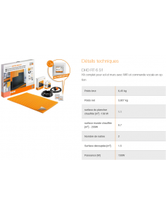Kit de chauffage sol/mur électrique wifi à commande vocale DITRA HEAT E DUO S SCHLUTER - 1 2
