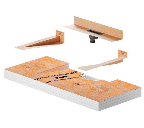 Kit plan vasque à carreler  1170mm x 520 mm KERDI BOARD W SCHLUTER - 1