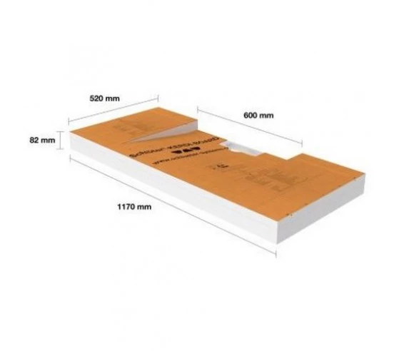 Kit plan vasque à carreler  1170mm x 520 mm KERDI BOARD W SCHLUTER - 4