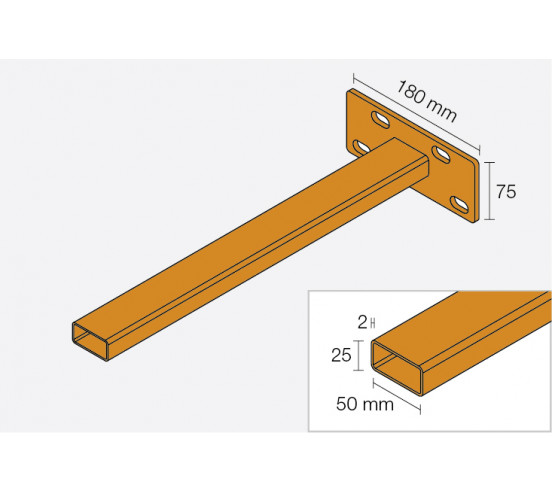 Kit de 2 consoles pour montage suspendu KERDI BOARD W SCHLUTER - 1
